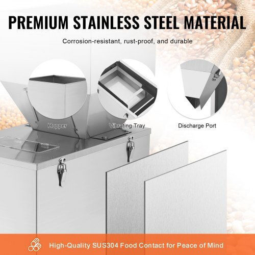 Vevor Automatic Particle Filling Machine 10-1000g Stainless Steel Weighing Machine Seeds Tea Grains Ldsklfzjbzd15egl0v2