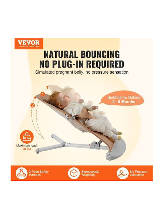 Vevor Χειροκίνητο Relax Μωρού Καφέ για Παιδί έως 9kg