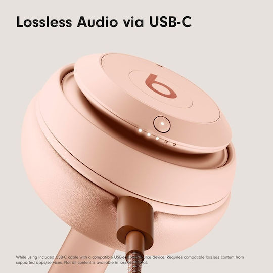 Beats Studio Pro x Kim Kardashian Kabellos / Kabelgebunden Über Ohr Kopfhörer mit 40 Stunden Betriebszeit und Quick Charge Sandstone