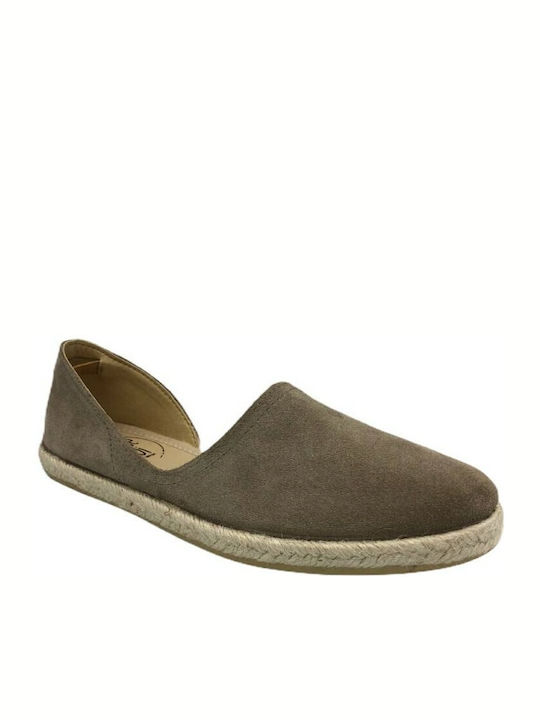 La Lune Et Toi Women's Suede Espadrilles Brown