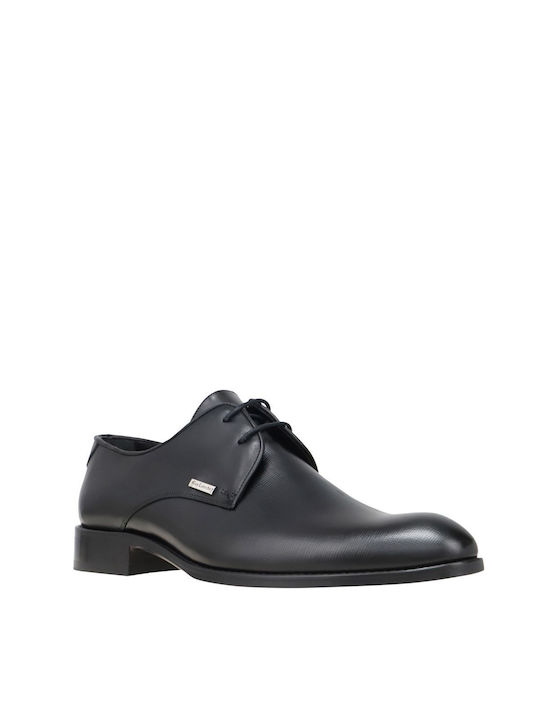 Guy Laroche Men's Leather Dress Shoes Leather Black