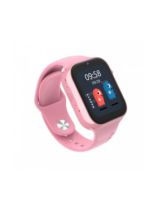 Garett Kids Smartwatch Twin with Rubber/Plastic Strap Pink