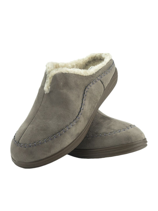 Herren Hausschuhe Mit Fell Graue