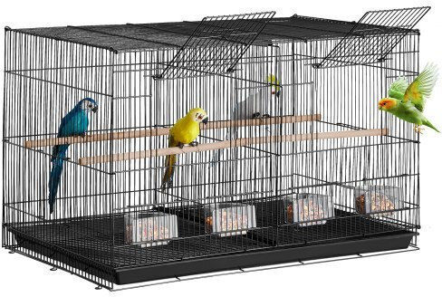 Vevor Bird Cage 76x46.5x46.5cm. Black