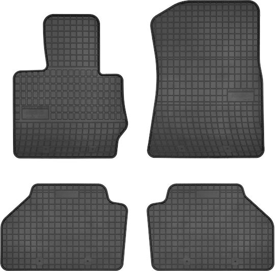 Frogum Set of Front and Rear Mats 4pcs for BMW X3 / X4 2011 Black