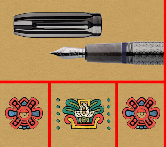 Faber-Castell Edition Писалка Двойна Широка Стъклена с Червено Мастило