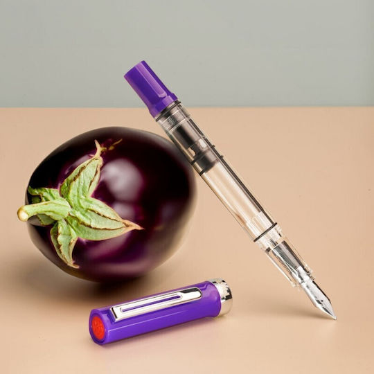 Twsbi Piston Filling Πένα Καλλιγραφίας Stub με Μπλε Μελάνι