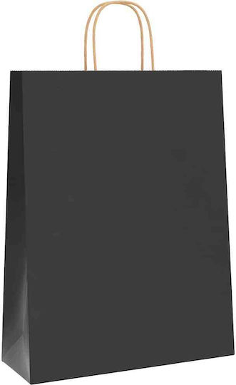 vidaXL Χάρτινη Τσάντα για Δώρο Μαύρη 32x42x12εκ. 250τμχ