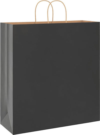 vidaXL Paper Bag for Gift Black 45x48x17cm. 250pcs