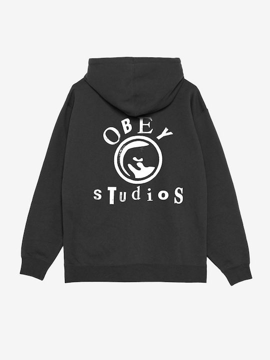 Studios Icon Hood Суитшърт с Качулка Black