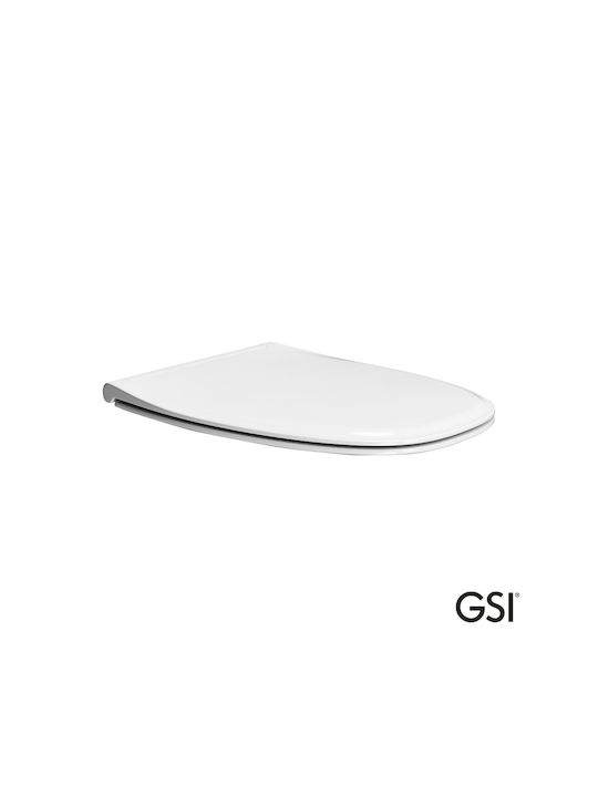 GSI 500-MS84SC-300 Капак за тоалетна Стройна Софт Клоуз Пластмаса Бял