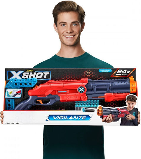 ロッド AGO-Products Shoots TWITCH C56UL Zuru X-Shot Excel Vigilante Pistol pentru copii 36437 Kόκκινο
