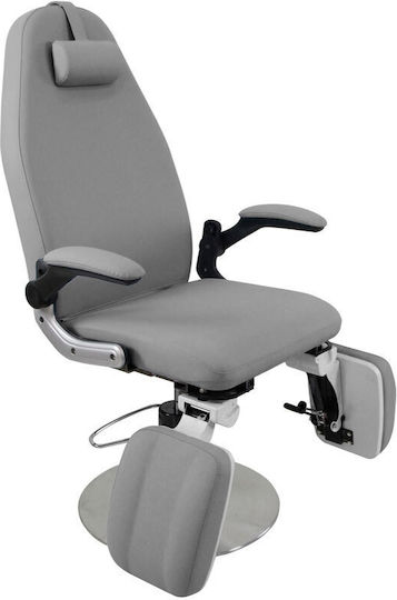 Elegant Furniture Scaun Pedichiură Gri cu Înălțime Reglabilă