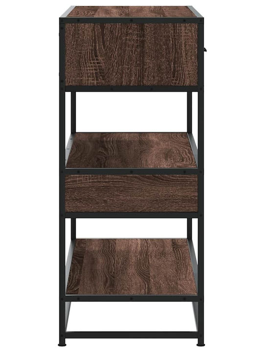 Console Table Wood & Metal Coffee L90xW35xH80cm