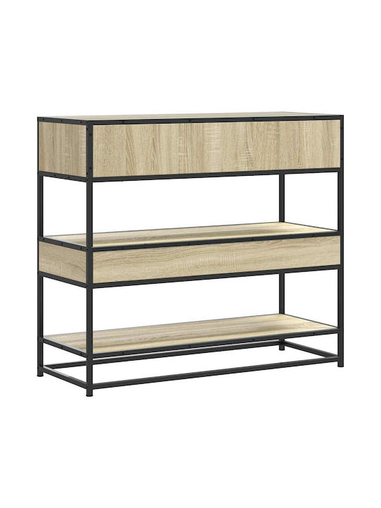 Console Table Wood & Metal Coffee L90xW35xH80cm