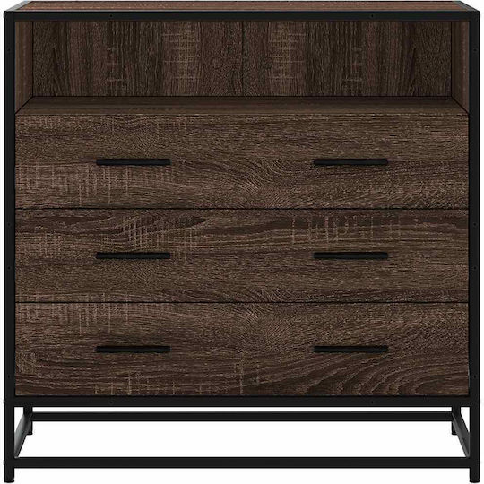 Συρταριέρα Κρεβατοκάμαρας Brown Oak 70x41x70cm