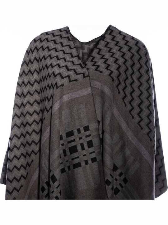Women's Poncho Taupe