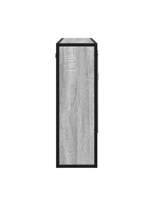 vidaXL Oglindă de Baie cu Dulap 65x20cm Gri