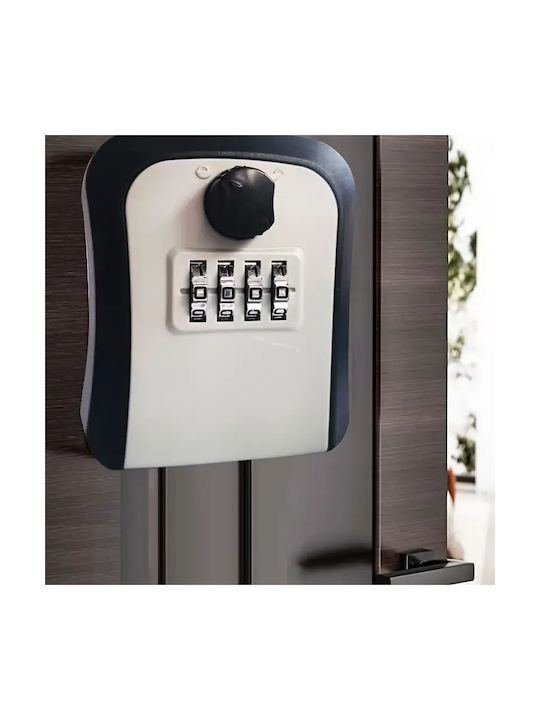 Panora Wall-Mounted Combination Key Holder Plastic with Combination Dial 9.4x4x7.9cm
