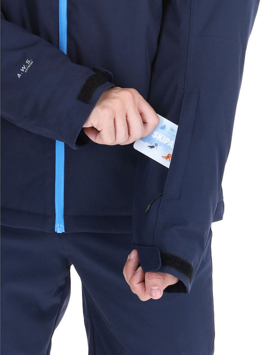 Icepeak 56130839-390 Ανδρικό Μπουφάν για Σκι & Snowboard Navy Μπλε