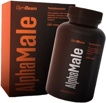 GymBeam Alphamale Testobooster Supplement for Testosterone Boost 120 caps