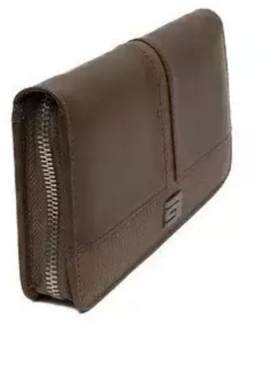 Leather Women's Wallet Classic Brown