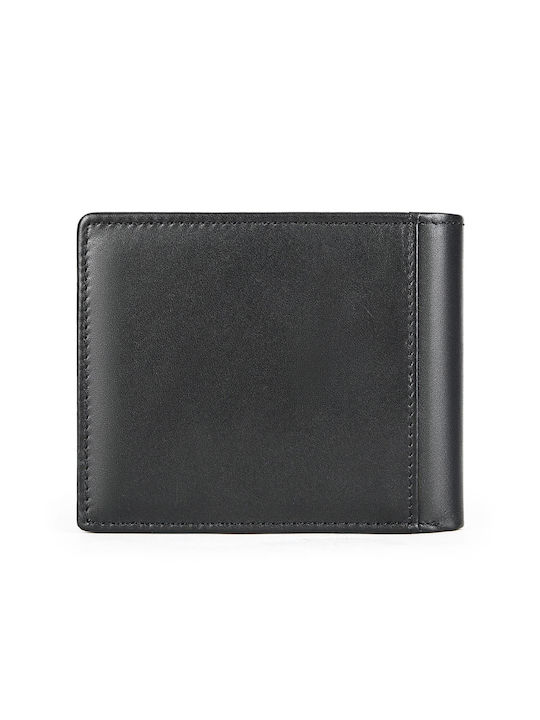 Leather Men's Wallet Classic with RFID Black