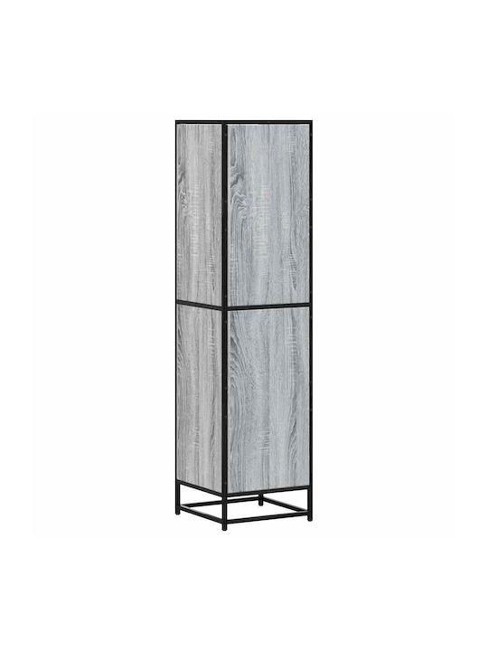 Cabinet Storage Made of Metal & Wood L35.5xW35xH139cm