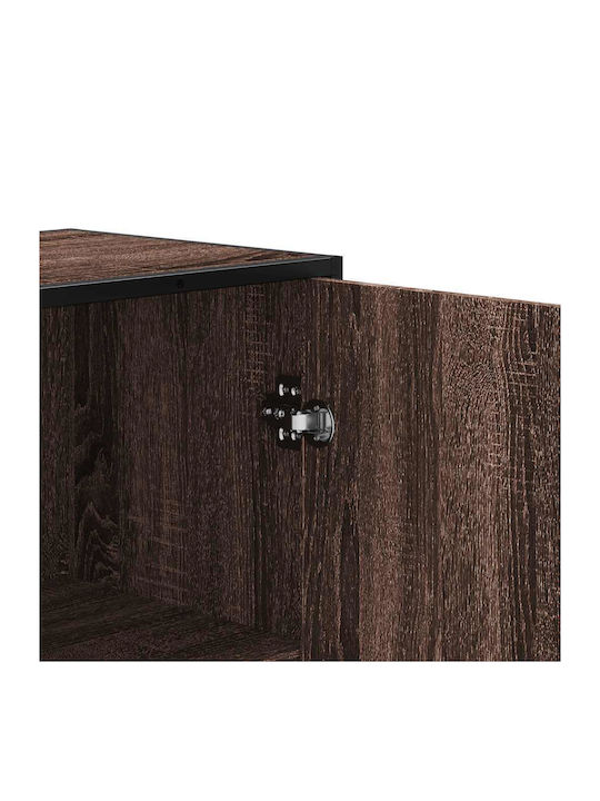 Cabinet Storage Made of Metal & Wood L35.5xW35xH139cm