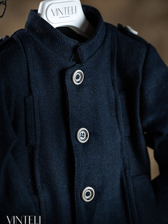 Baptism Coat Boy Blue 9109 Vinteli Vn-9109
