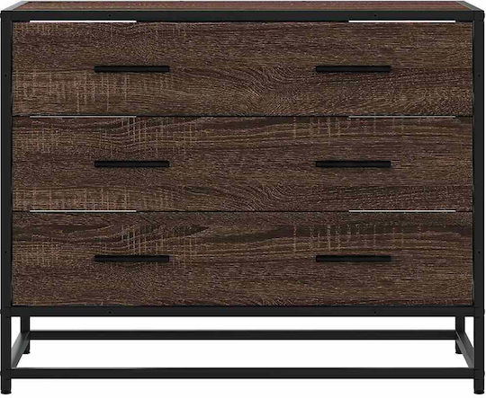Συρταριέρα Креватокамарас от Дърво и Метал Brown Oak 70x56x41бр