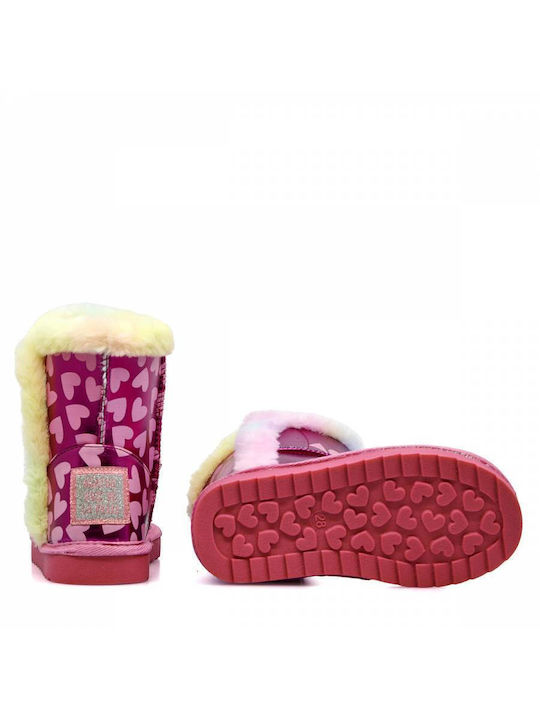 Agatha Ruiz De La Prada Kids Boots with Velcro Fuchsia