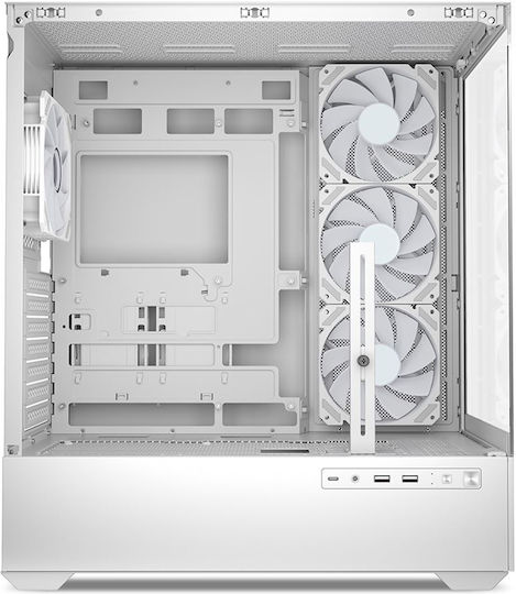 Sharkoon Sharkoon AK6 RGB Gaming Midi Tower Κουτί Υπολογιστή με Πλαϊνό Παράθυρο Μαύρο
