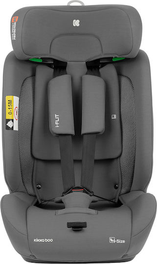 Kikka Boo i-Flit Baby Car Seat i-Size with Isofix Light Grey 9-36 kg