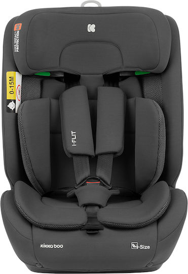 Kikka Boo i-Flit Baby Car Seat i-Size with Isofix Dark Grey 9-36 kg