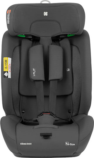 Kikka Boo i-Flit Baby Car Seat i-Size with Isofix Dark Grey 9-36 kg