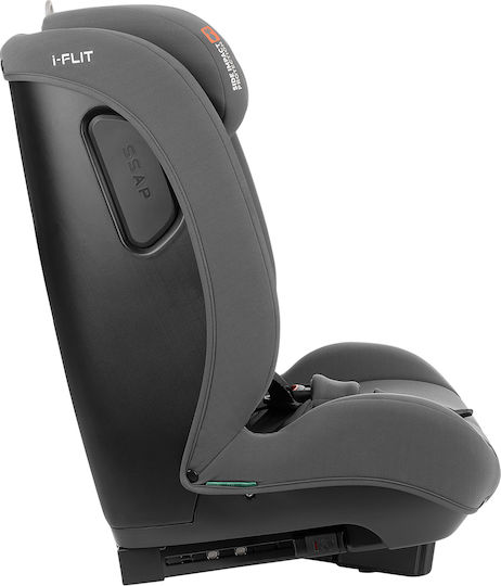 Kikka Boo i-Flit Baby Car Seat i-Size with Isofix Light Grey 9-36 kg