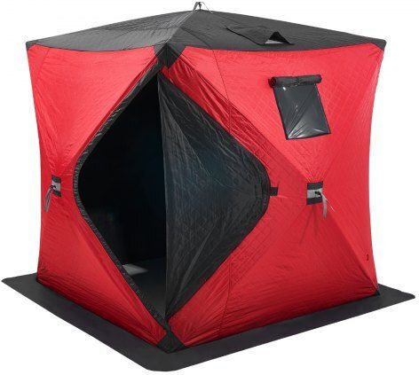 Vevor Fishing Tent Red for 4 People 180x180x200cm Fishing Tent