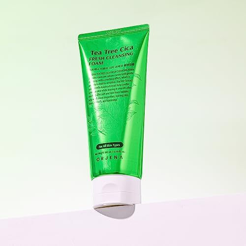Orjena Tea Tree Cica Facial Cleansing Foam for Oil Control 180ml
