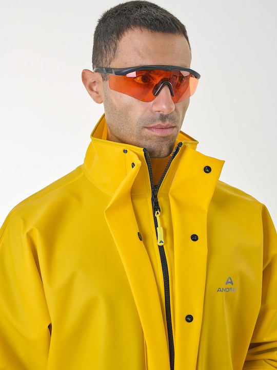 Anorak Αδιάβροχο Σακάκι Ανακλαστικό Street R Long Κίτρινο