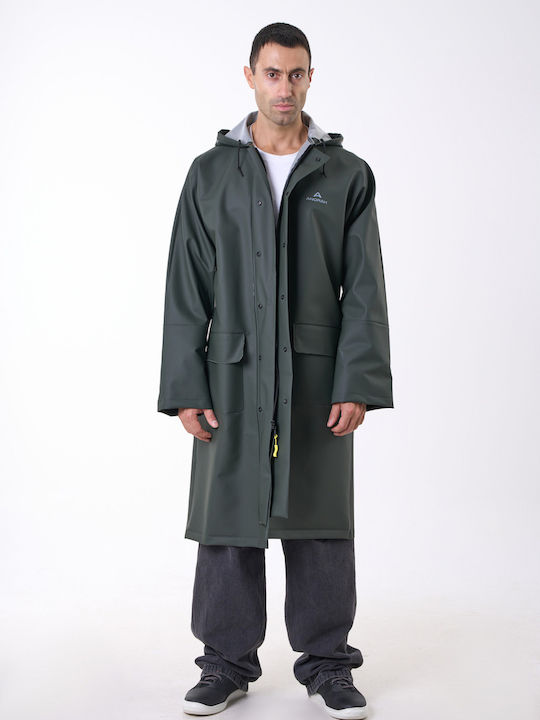 Anorak Αδιάβροχη Καπαρντίνα Strutter Flex X-long Λαδί