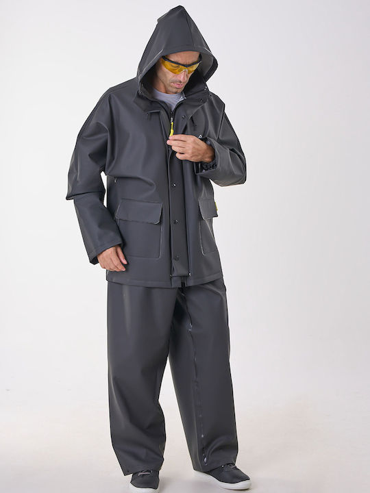 Anorak Waterproof Suit Avenue Long Black