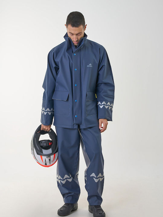 Anorak Wasserdichter Anzug Street R-ii Lang Blau