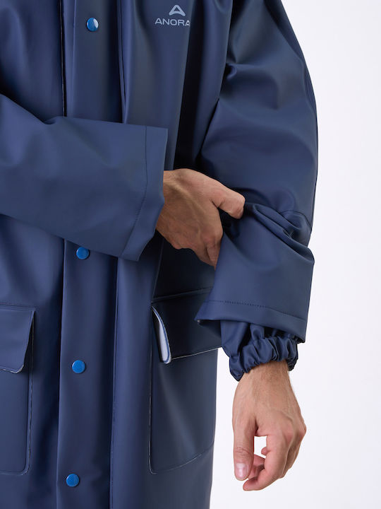 Trench impermeabil Anorak Strutter Flex X-long Albastru