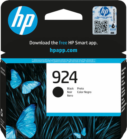 HP 924 Γνήσιο Μελάνι Εκτυπωτή InkJet Μαύρο (4K0U6NE)