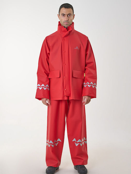 Anorak Αδιάβροχο Κοστούμι Street R-ii Long-κόκκινο