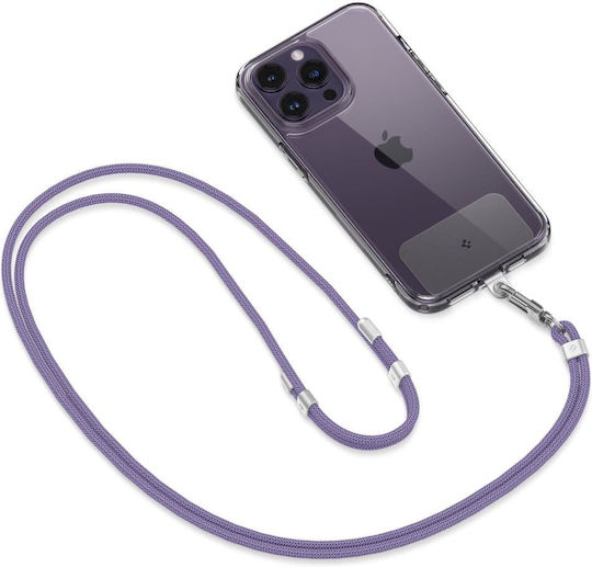 Универсален комплект каишки Spigen Spigen за през рамо и китка в тъмно лилаво