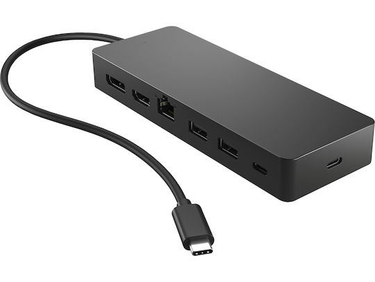 HP USB-C Docking Station με HDMI/DisplayPort Ethernet Μαύρο (50H98AA)