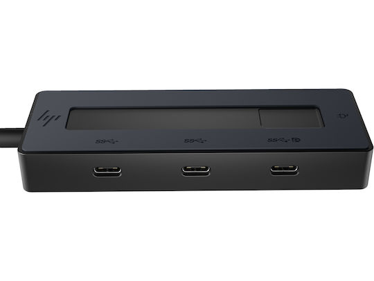 HP 6G843AA USB-C Docking Station mit 4K PD Schwarz