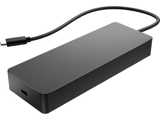 HP USB-C Docking Station με HDMI/DisplayPort 4K PD Ethernet Μαύρο (50H55AA)